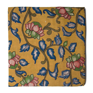 Precut 0.25 meters -Kalamkari Handblock Printed Cotton Fabric