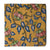 Yellow and Blue Kalamkari Screen Printed Cotton Fabric with floral print