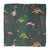 Grey and Pink Kalamkari Screen Printed Cotton Fabric with bird print