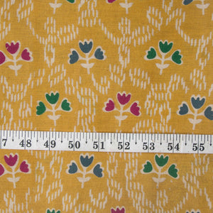 Precut 1 meter -Kalamkari Screen Printed Cotton Fabric