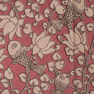 Precut 0.5 meters -Kalamkari Screen Printed Cotton Fabric