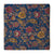 Blue and pink Kalamkari Screen Printed Cotton Fabric with floral design