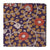 Purple and Yellow Kalamkari Screen Printed Cotton Fabric with floral  design