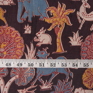 Precut 0.25 meters -Kalamkari Screen Printed Cotton Fabric