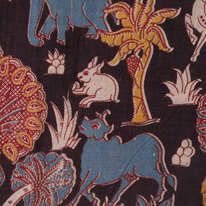 Precut 0.25 meters -Kalamkari Screen Printed Cotton Fabric