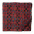 Red and Blue Printed cotton fabric with floral design