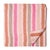 Pink and Orange Printed Cotton Fabric with Lines