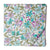 Purple and blue Screen Printed Pure cotton fabric with floral design