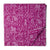 Pink and white screen printed pure cotton fabric with abstract design