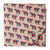 Red and blue screen printed pure cotton fabric with elephant design