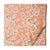 Orange and Off White Pure Cotton Screen Printed Fabric with floral print