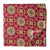 Red and Yellow Pure Cotton Screen Printed Fabric with floral print