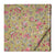 Pink and Green Screen Printed Pure Cotton Fabric with floral design