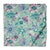 Blue and Purple Screen Printed Pure Cotton Fabric with floral design