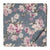 Grey and Pink Screen Printed Pure Cotton Fabric with floral design