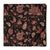 Black and Maroon Screen Printed Pure Cotton Fabric with floral design