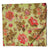 Green and Red Screen Printed Pure Cotton Fabric with floral design