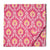 Pink and Yellow Screen Printed Pure Cotton Fabric with floral design