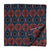 Blue and Maroon Screen Printed Pure Cotton Fabric with floral design