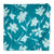 Blue and White Printed Cotton Fabric with floral design