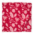 Red and White Printed Cotton Fabric with floral design