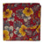 Yellow and Red Screen Printed Pure Cotton Fabric with Floral Design