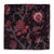 Red and Black Screen printed pure cotton fabrics with floral print