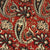 Red and Black Screen printed pure cotton fabrics with floral and paisley print