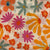 Pink and Yellow Screen printed pure cotton fabrics with floral print