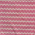 Pink and Off White Screen printed pure cotton fabrics with zigzag print