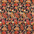 Red and Black Screen printed pure cotton fabrics with musical instruments print