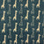 Blue and Off white Screen printed pure cotton with giraffe print