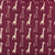 Maroon and Off white Screen printed pure cotton with giraffe print