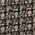 Black and Off White Screen printed pure cotton with animal print
