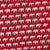 Red and Off white Screen printed pure cotton fabric with Elephant print