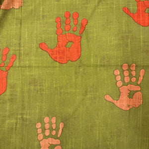 Precut 0.25 meters - Printed Textured Cotton Slub Fabric