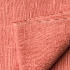 Precut 0.75 meters -Peach Plain Textured Cotton Slub Fabric