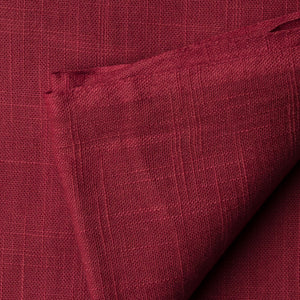 Precut 0.75 meters -Maroon Plain Textured Cotton Slub Fabric