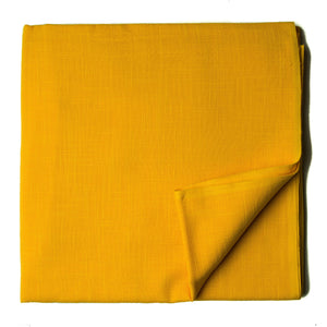 Precut 0.25 meters -Yellow Plain Textured Cotton Slub Fabric