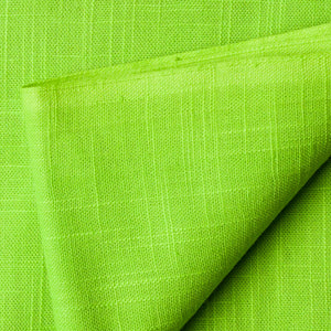 Precut 1 meter -Green Plain Textured Cotton Slub Fabric