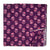 Violet and Pink Screen Printed Pure Cotton Fabric with floral print