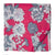 Red and White Screen Printed Pure Cotton Fabric with floral print