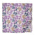 Purple and Blue Screen Printed Pure Cotton Fabric with floral print