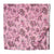 Pink Screen Printed Pure Cotton Fabric with floral print