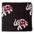 Precut 0.25 meters -Black & Red Textured Printed Cotton Fabric