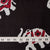 Precut 0.25 meters -Black & Red Textured Printed Cotton Fabric