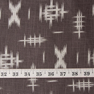Precut 0.25 meters -Grey & White Textured Printed Cotton Fabric