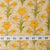 Precut 0.75 meters -Green & Yellow Textured Printed Cotton Fabric