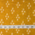 Precut 0.25 meters -White & Yellow Textured Printed Cotton Fabric