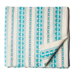 Precut 0.75 meters -White Printed Cotton Fabric